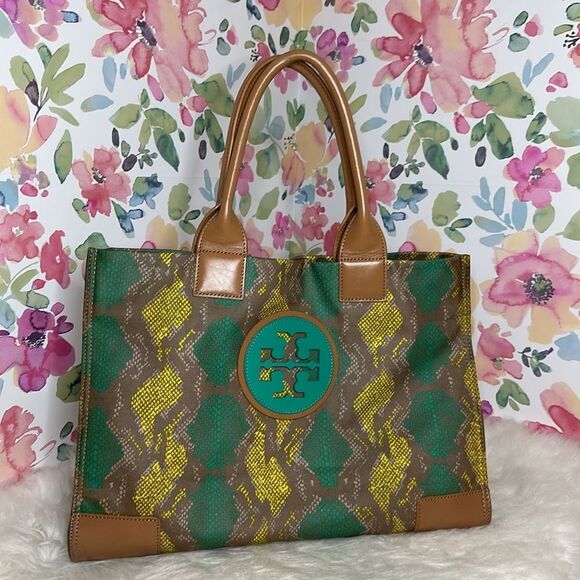 💯Authentic Tory Burch Ela Tote Multi Color🍀 - Picture 12 of 16